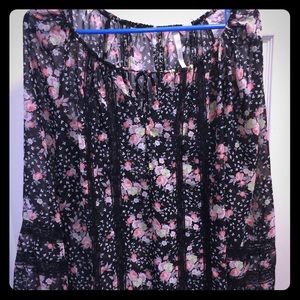LC Lauren Conrad Floral Blouse